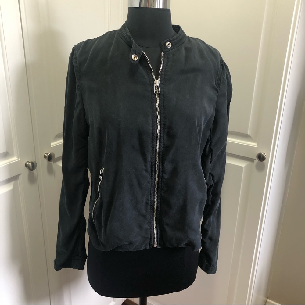 Black Lightweight Bomber jacket